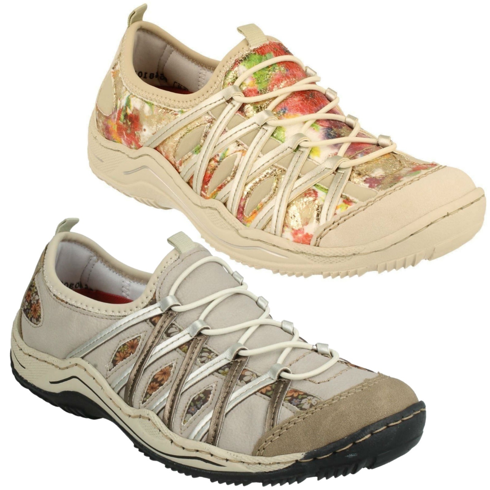L0563 LADIES RIEKER SLIP ON CASUAL OUTDOOR SPORTY WALKING TRAINERS Schuhe L0563 LADIES RIEKER SLIP ON CASUAL OUTDOOR SPORTY WALKING TRAINERS Schuhe