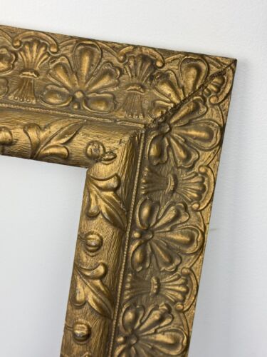 Marco de impresión o pintura victoriana C.1880 con flor de lis SIN ASTILLAS 28" X 23,25" - Imagen 13 de 23
