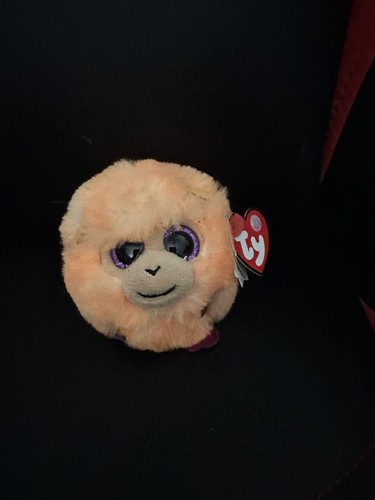 Typuff Coconut Orange Monkey 4 Beanie Baby with Tags Plush Ball TY
