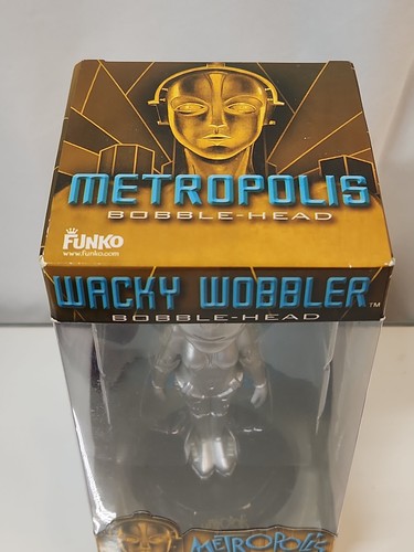 Metropolis movie SILVER Maria robot bobble-head Funko Wacky Wobbler New - Picture 8 of 9
