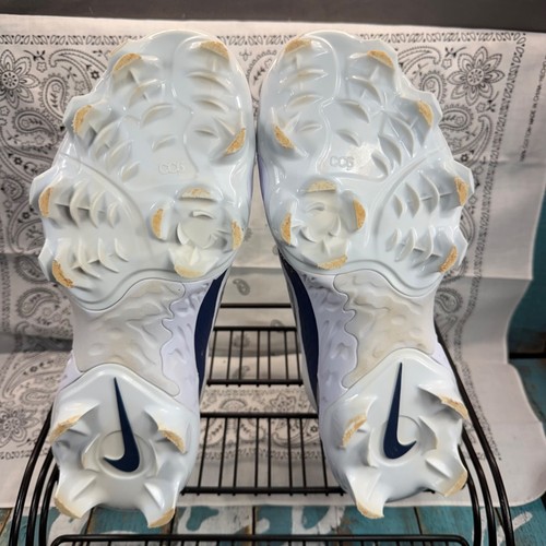 Nike Alpha Huarache Elite 4 Baseball Cleats Navy FD6255-103 Mens 8.5 Worn 1X - Picture 9 of 10