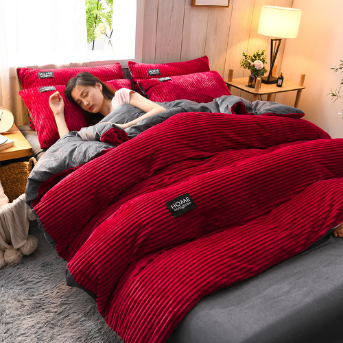 Dicke Bettdecke Set Ultraweich Samt Quilt Abdeckung Wendbare Bettdecke - Bild 27 von 30