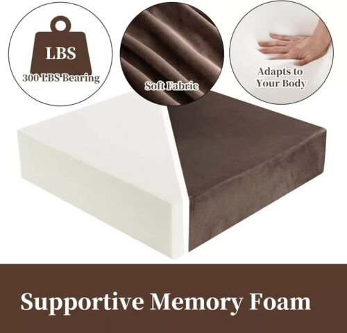 Memory Foam Recliner Cushion for Elderly, 20X20X4 Extra Large Non-Slip Seat Cush - Picture 2 of 6