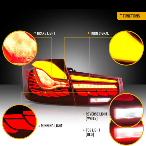 VLAND For BMW M3 Series F30 F35 F80 2012-2018 OLED Tail Lights W/Startup Dynamic - Bild 2 von 17