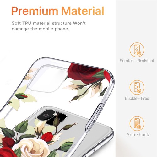 Funda transparente a prueba de golpes floral con flores para teléfono Google Pixel 8 7A 9 Pro 6A 5 - Imagen 5 de 72