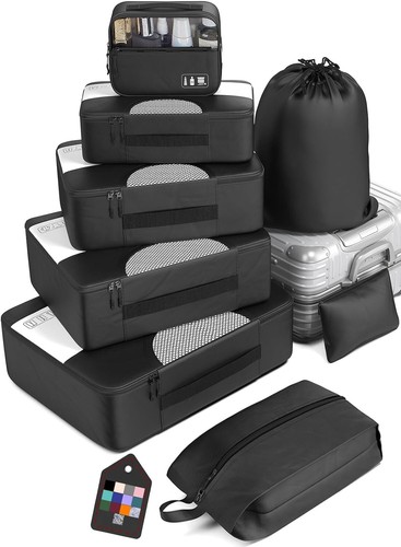 8 Set Packing Cubes for Suitcases, Travel Essentials for Carry on, Luggage Organ - Picture 10 of 10