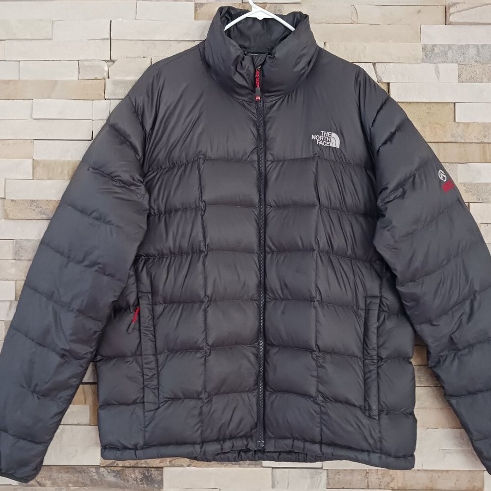 North Face Mens XL Grey Goose Down Winter Puffer Puff Jacket North Face Mens XL Grey Goose Down Winter Puffer Puff Jacket