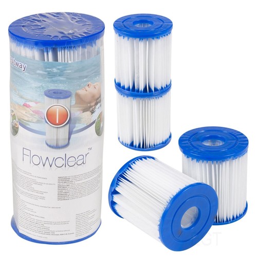 2 cartucho de filtro de repuesto Bestway bomba de piscina fácil instalación talla 1 - Imagen 7 de 7