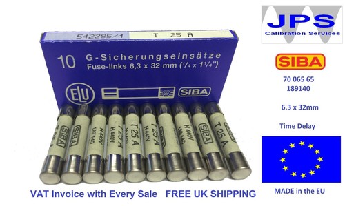 SIBA Fuse 70 065 65 189140 Slow Blow Ceramic -Pick A Rating- type T 500V Pk5/10 - Picture 52 of 55