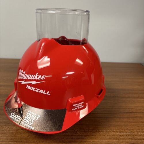 Milwaukee Tools Inkzall Hard Hat Display, organizador de oficina/bolígrafo, anuncio de escritorio de cueva para hombre - Imagen 2 de 9