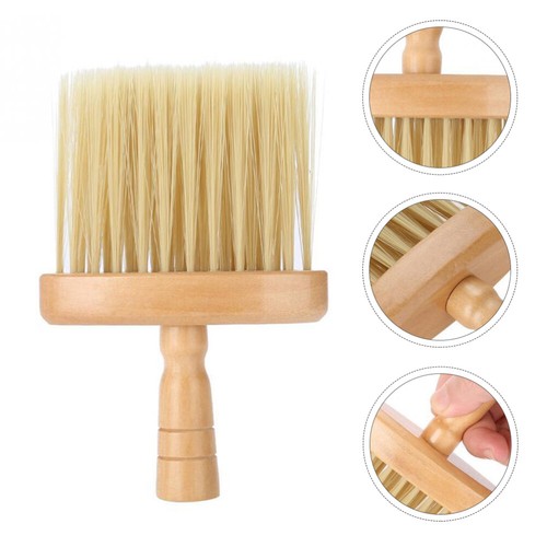 Wood Handle Neck Duster Brush Hair Brush for Barber And Salon Use - Afbeelding 7 van 12