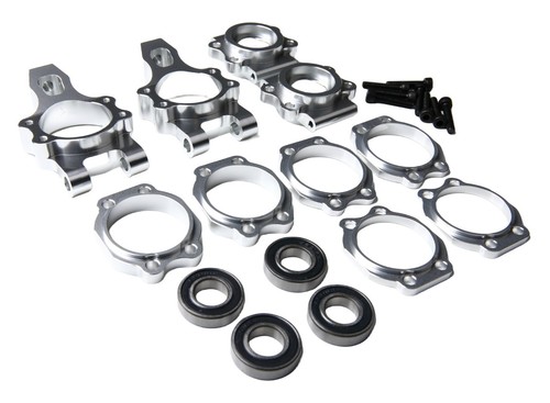 GTB Aluminum Front Rear Wheel Hub Carrier Kit for HPI Baja 5B SS 5SC - Picture 7 of 12