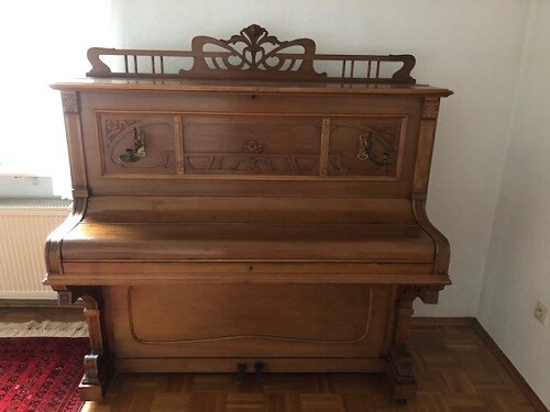 Klavier alt von C. F. Glass & Co. Heilbronn - Bild 1 von 4