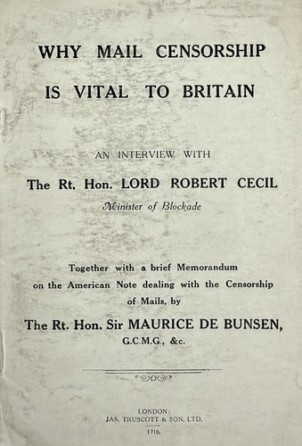 Why Mail Censorship Is Vital to Britain WW1 Propaganda Booklet 1916 Militaria
