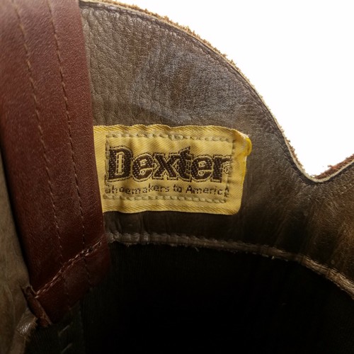 Vintage Dexter Western Boots Brown Leather Cowgirl Heeled Shoes USA Made Sz 6.5 - Picture 6 of 7
