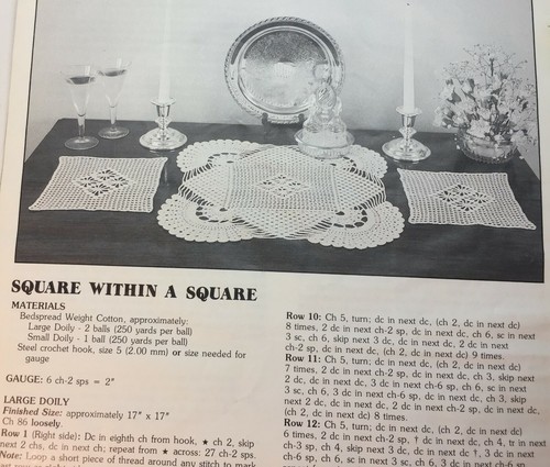 Vintage Lot of 2 Magic Crochet - Leisure Arts Pattern Books Doilies Doilies! - Picture 5 of 10