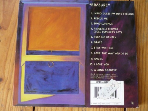Erasure – Erasure DIGIPAK / MUTE RECORDS CD 1995 - Bild 2 von 3