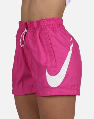nike woven shorts pink