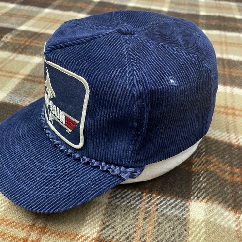 Vintage Top Gun 1986 Corduroy Trucker Hat Paramount Exclusive Official Licensed - Picture 5 of 10