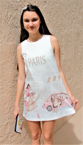 Gorgeous Boutique Meyoral Holiday Elegant Party Paris Dress in size 14 (157 sm.) - Picture 1 of 5