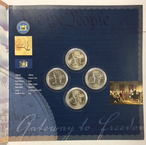 2001 Statehood Quarters ~ NEW YORK 2 EACH P&D TOTAL 4 Quarters - Picture 4 of 6