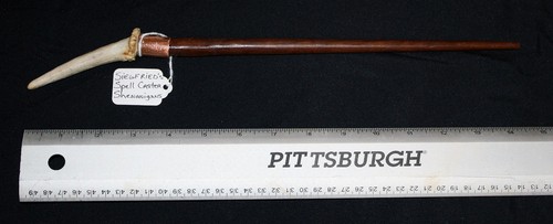 Wood Copper Antler Wand ~ SIEGFRIED'S SPELL-CASTER SHENANIGANS ~ Cosplay Magic - Bild 2 von 12