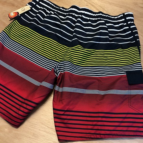 mens OCEAN PACIFIC Swim Trunks 3XL (48-50) NWT Lined Lace Up Striped - Picture 6 of 12