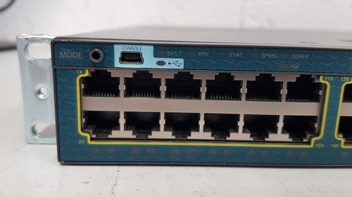Cisco Catalyst WS-C3560X-48P-L 48 Port PoE Gig Switch C3KX-NM-1G 1 X 715W PSU - Picture 3 of 6