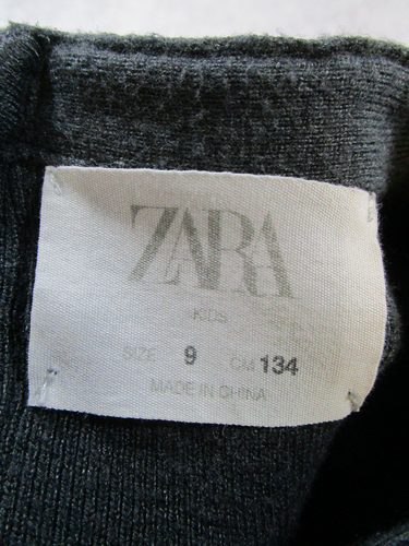 Zara Sweater Girls 9 Gray Knit - Picture 3 of 8