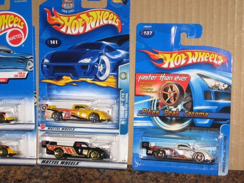 Hot Wheels Lot of 5 1999 Pikes Peak Toyota Tacoma Yellow '99 Faster Than Ever - Picture 3 of 3