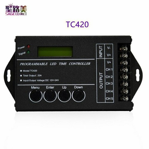 WIFi Time Programable RGB LED Controller TC421 TC420 20A PC Phone LED Dimmer - Picture 4 of 5