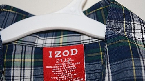 New Izod Shirt Boys size 2T NWOT Blue Plaid Long Sleeve Button Front -YYX -9 - Picture 5 of 5