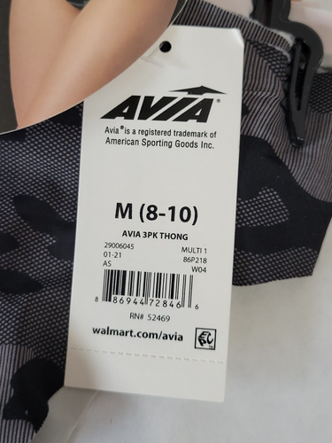 Avia 3er Pack Laser Cut Tanga Höschen Damen Größe Medium (8/10) NEU - Paket - Bild 10 von 10