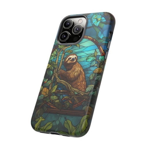 Sloth Phone Case, Faux Stained Glass Art Design Cover | X146 - 第 91/272 張圖片