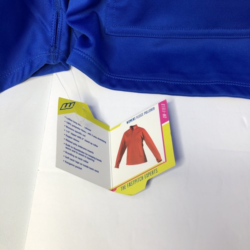 Worth Fastpitch Experts Women’s Size XL 1/4 Zip Blue Fleece Pullover Softball - Picture 5 of 7