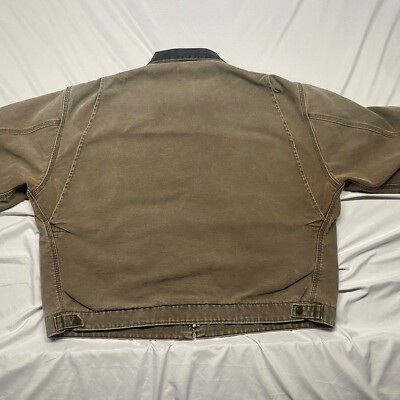 Carhartt J43CHT Medium ジャケット VINTAGE Carhartt Jacket Mens XXL Brown Detroit Blanket Lined