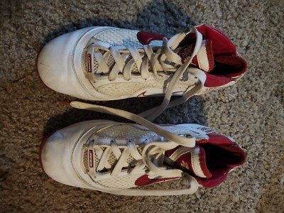 Size 10.5 - Nike Air Max LeBron 7 NFW White Varsity Red for  display picture 3