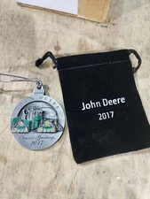 John Deere LP68513 Officially Licensed 2017 Pewter Christmas Ornament