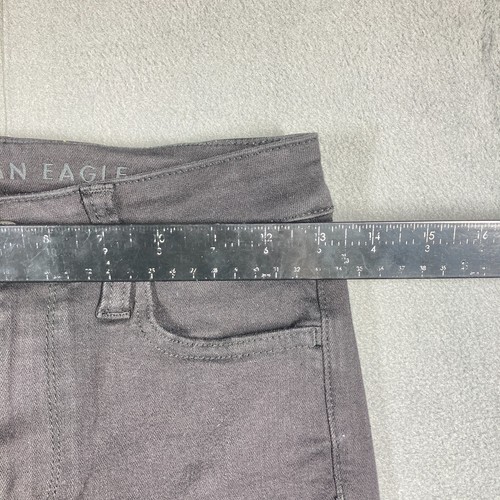 American Eagle Next Level Stretch Jegging Distressed Jeans Black Womens Size 4 - Picture 4 of 12