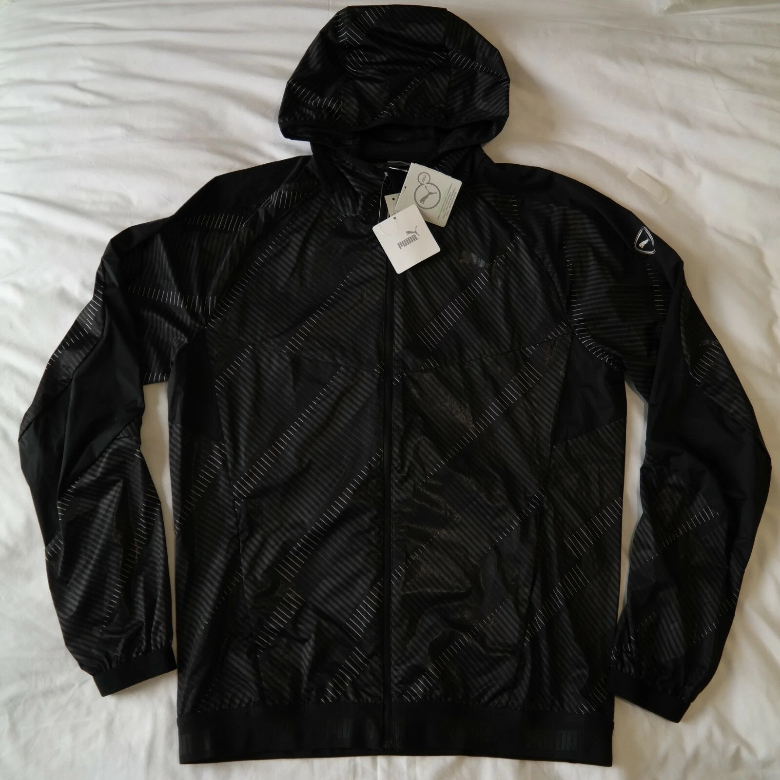 Puma Storm Cell Active Stretch Lite Black Jacket Slim Fit Size M - Sample