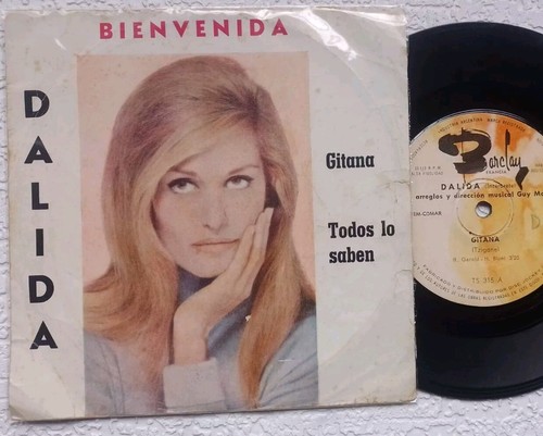 Dalida 7 " Rare Gitana Todo Lo Saben Argentina Single - Picture 2 of 4