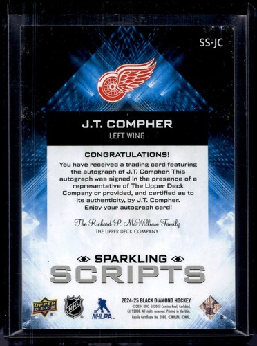 2024-25 BLACK DIAMOND SPARKLING SCRIPTS #SS-JC JT COMPHER - Picture 2 of 2
