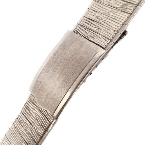 Vintage 16mm to 20mm Baldwin Men's Wristwatch Band Steel Bark Finish Deployment - Picture 2 of 4