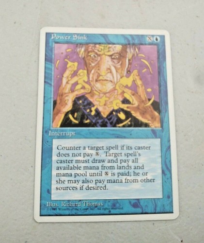 MTG Power Sink Fourth Edition 93/379 Regular Common NOS See Description - Picture 2 of 2