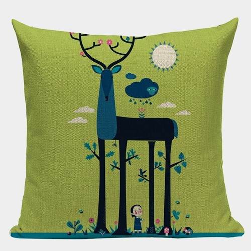 animal cushions cover Cute animals blue butterfly cat Cheap Office cushions - Picture 25 of 37