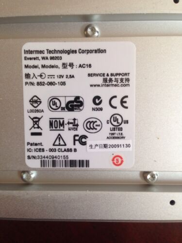 Nuevo Cargador de Batería Cuádruple Intermec 700C 700 852-060-105 AC16 - Imagen 2 de 5