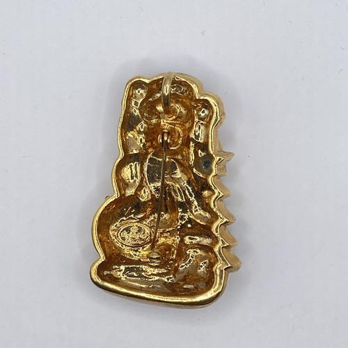Christopher Radko Enamel And Multi Color Rhinestone Snowman Pendant Brooch - Bild 4 von 8