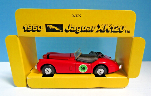 VINTAGE CORG DIECASTI CLASSIC TOY 1950 RED JAGUARXK120 GREAT BRITAIN 1984 - Picture 4 of 15