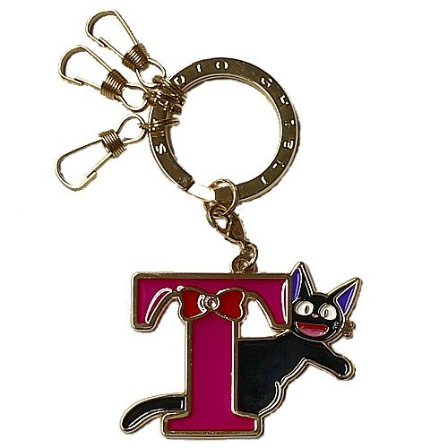 Kiki's Delivery Service "STAIN GLASS" INITIAL "T" KEY CHAIN Sent From USA MINT - Picture 4 of 5