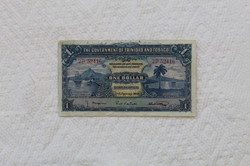 Trinidad und Tobago Banknote, 1 Dollar von 1939 - Bild 2 von 6
